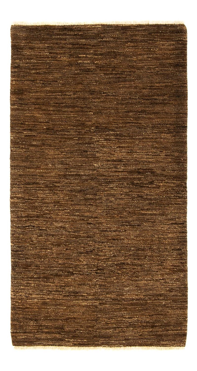 Tapis Gabbeh - Indus - 166 x 94 cm - marron foncé