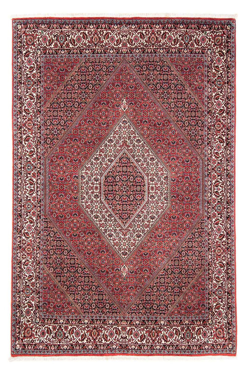Tapis persan - Bidjar - 241 x 172 cm - rouge foncé