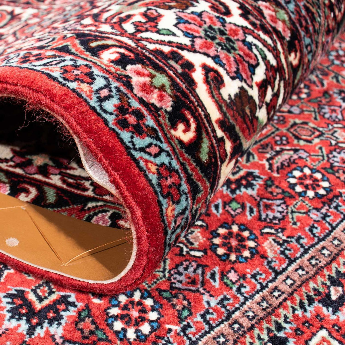 Tapis persan - Bidjar - 241 x 172 cm - rouge foncé