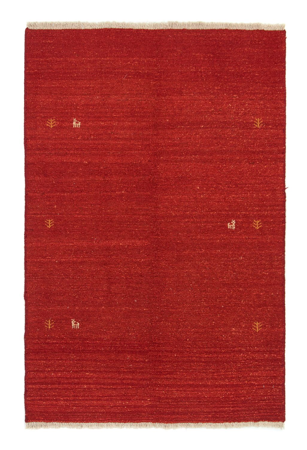 Tapis Gabbeh - Persan - 174 x 117 cm - rouge