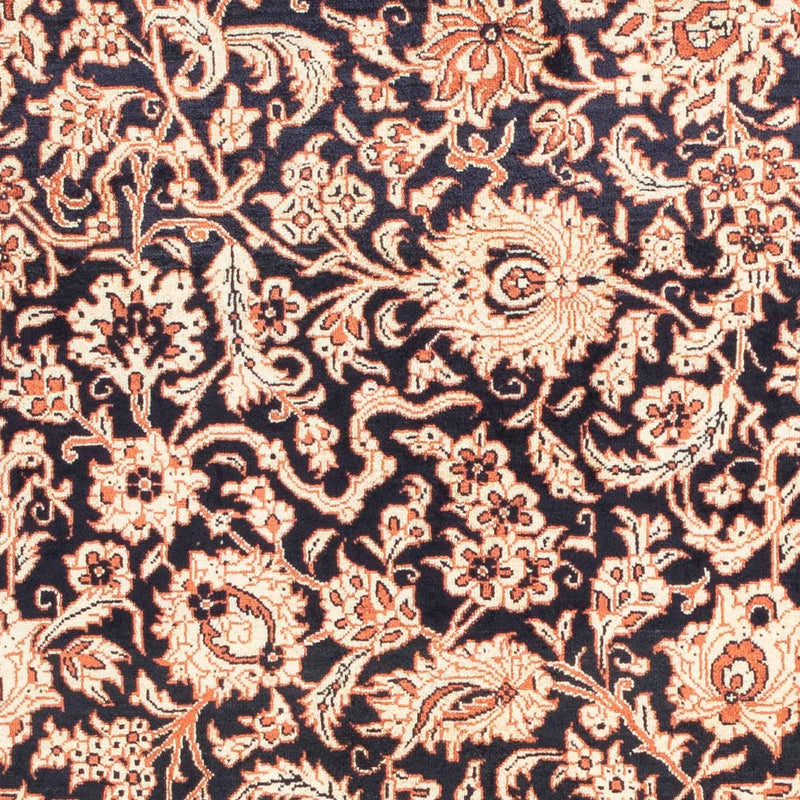 Tapis persan - Ghom - 112 x 80 cm - bleu foncé