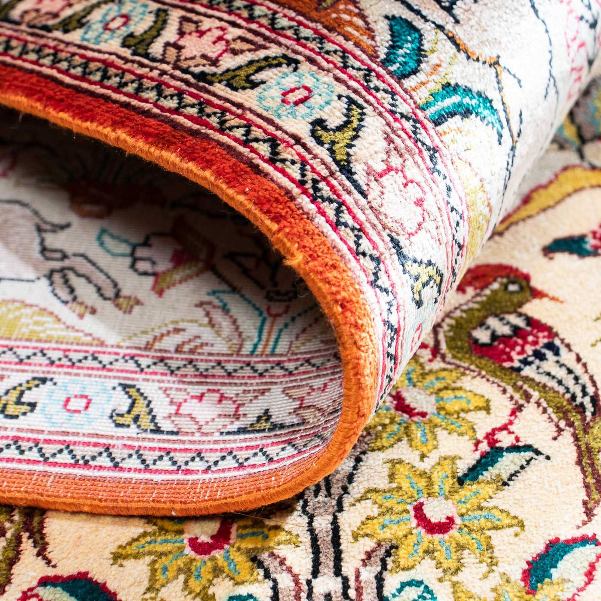 Tapis persan - Ghom - 148 x 100 cm - beige