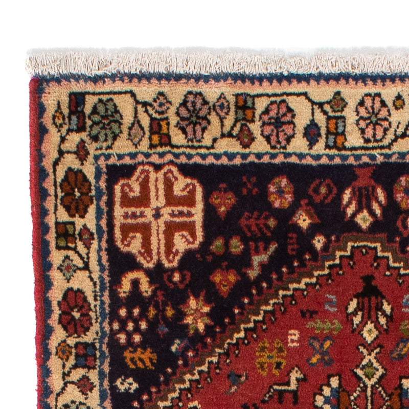 Tapis persan - Nomadic - 151 x 72 cm - rouge foncé