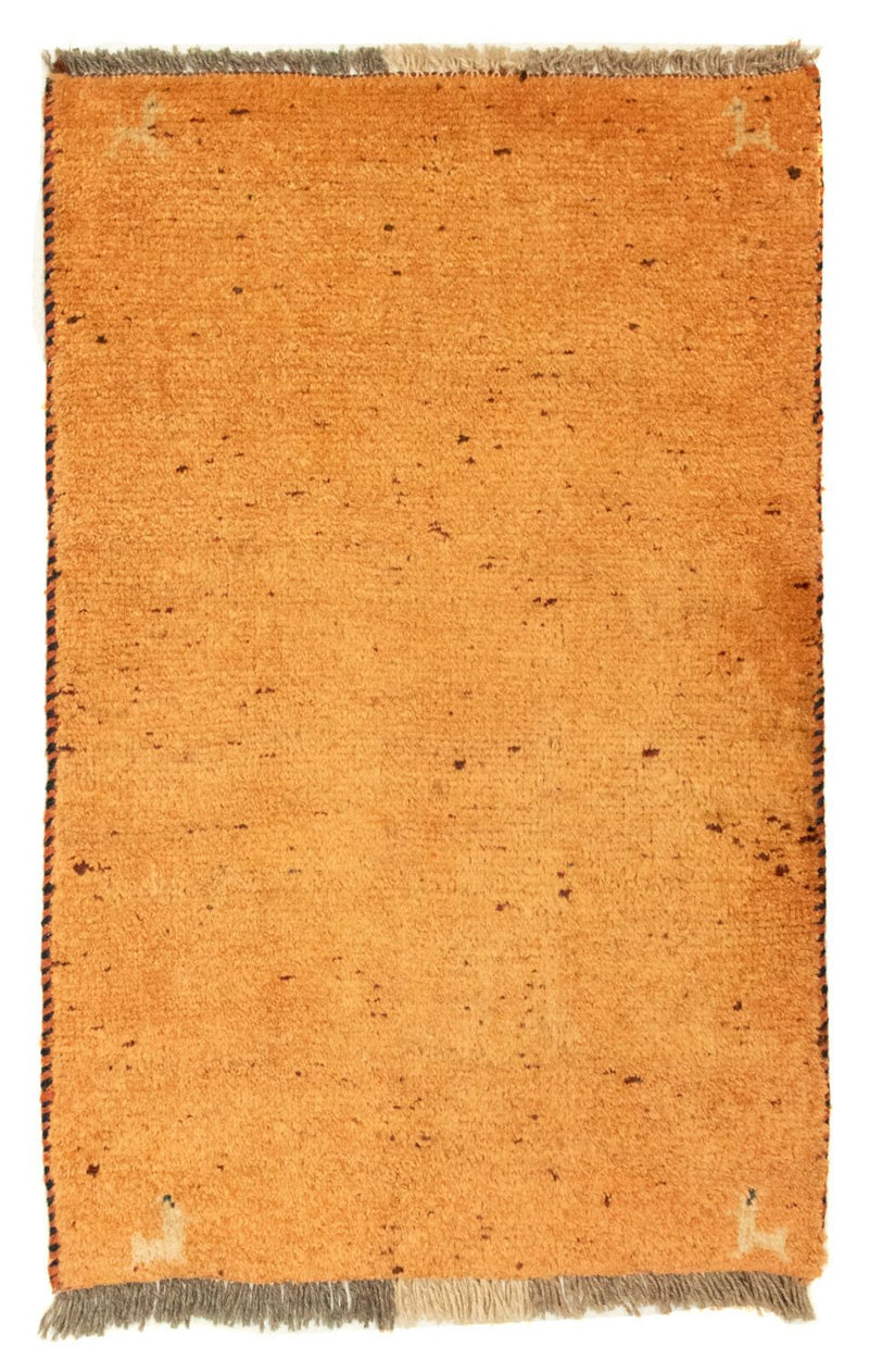 Tapis Gabbeh - Persan - 86 x 58 cm - or
