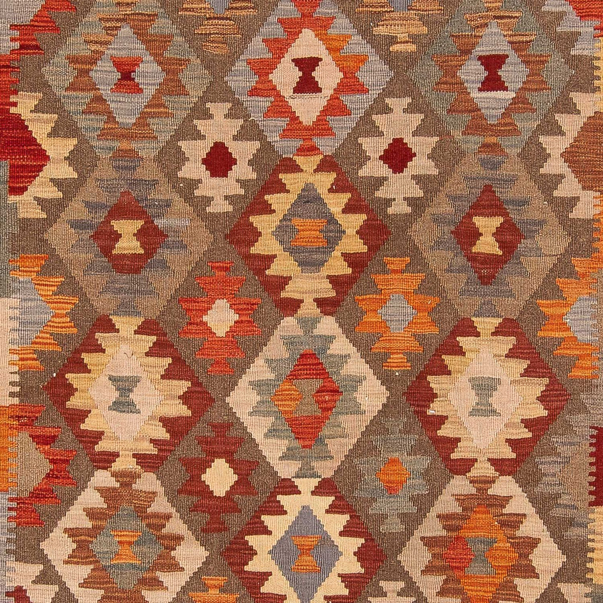 Tapis Kelim - Splash - 291 x 196 cm - multicolore