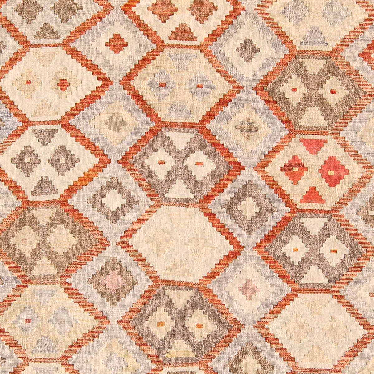 Tapis Kelim - Splash - 285 x 198 cm - beige