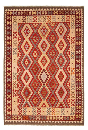Tapis Kelim - Splash - 290 x 211 cm - multicolore