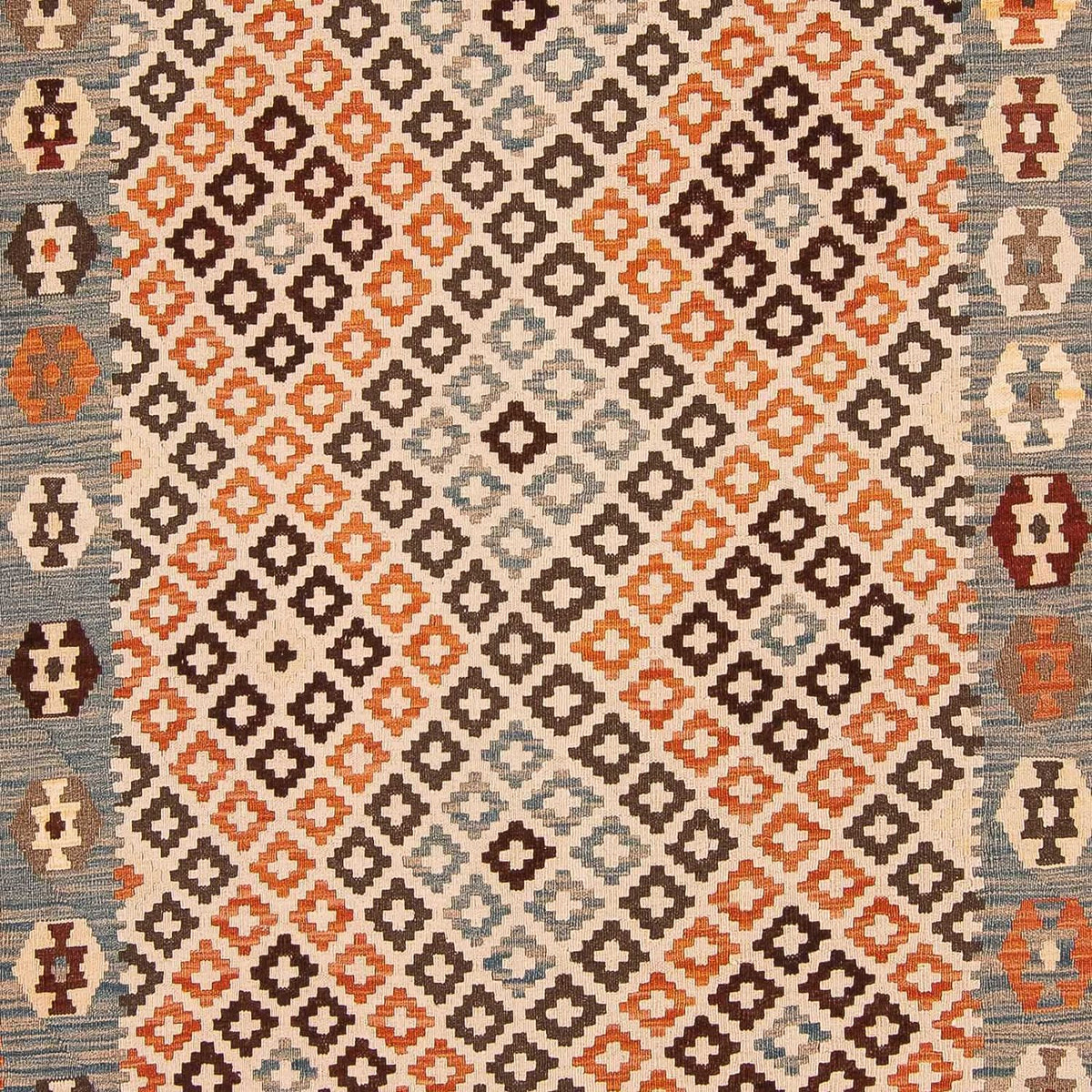 Tapis Kelim - Splash - 292 x 207 cm - multicolore