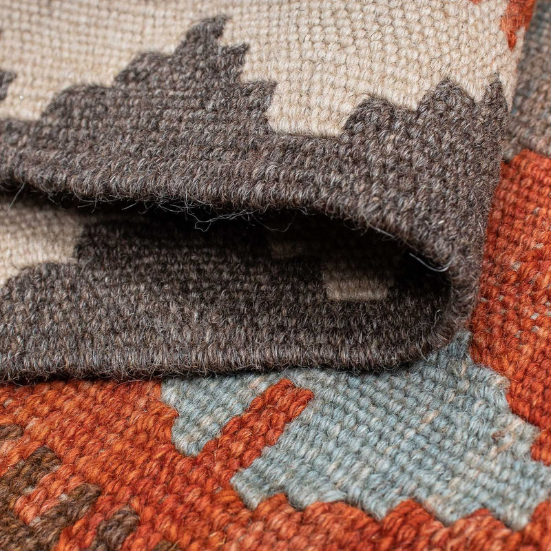 Tapis de couloir Tapis Kelim - Splash - 296 x 76 cm - rouge clair