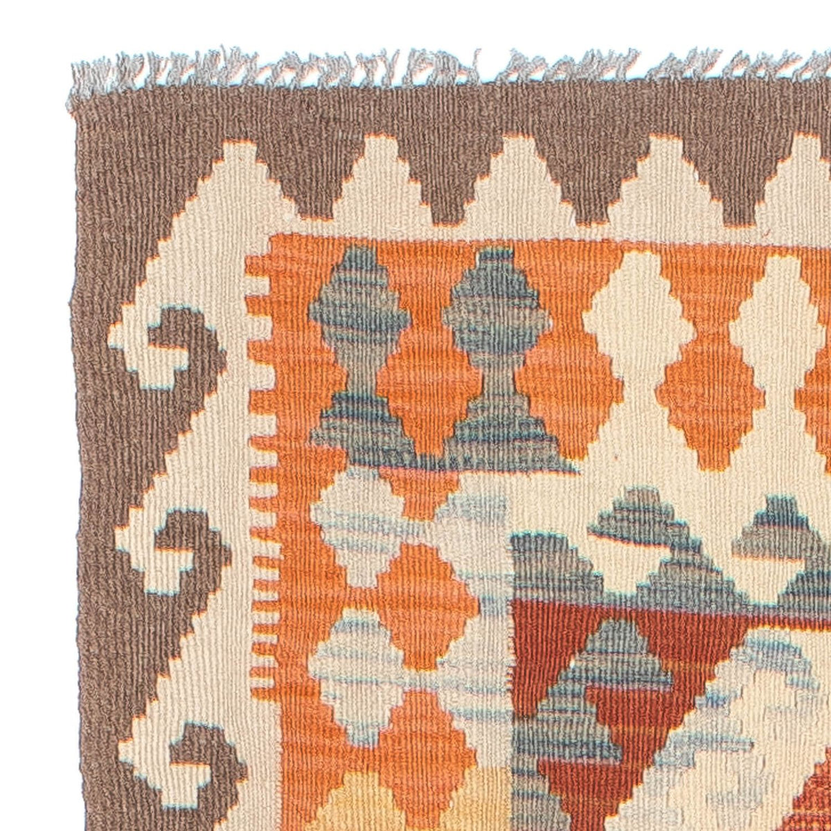 Tapis de couloir Tapis Kelim - Splash - 298 x 78 cm - multicolore