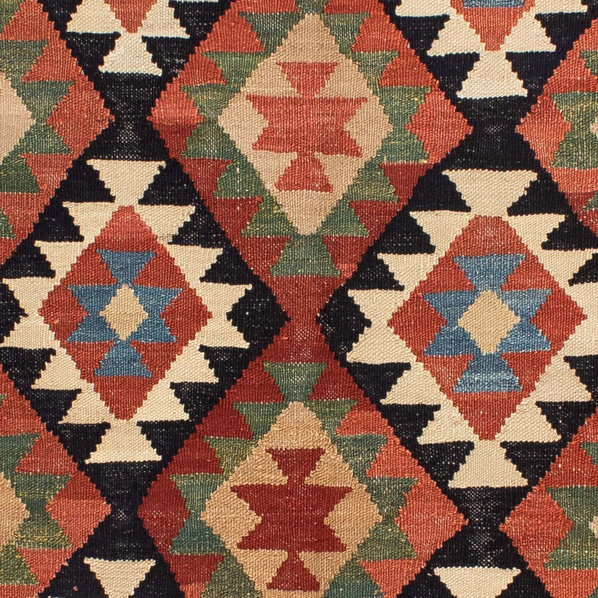 Tapis Kelim - Splash - 202 x 155 cm - multicolore