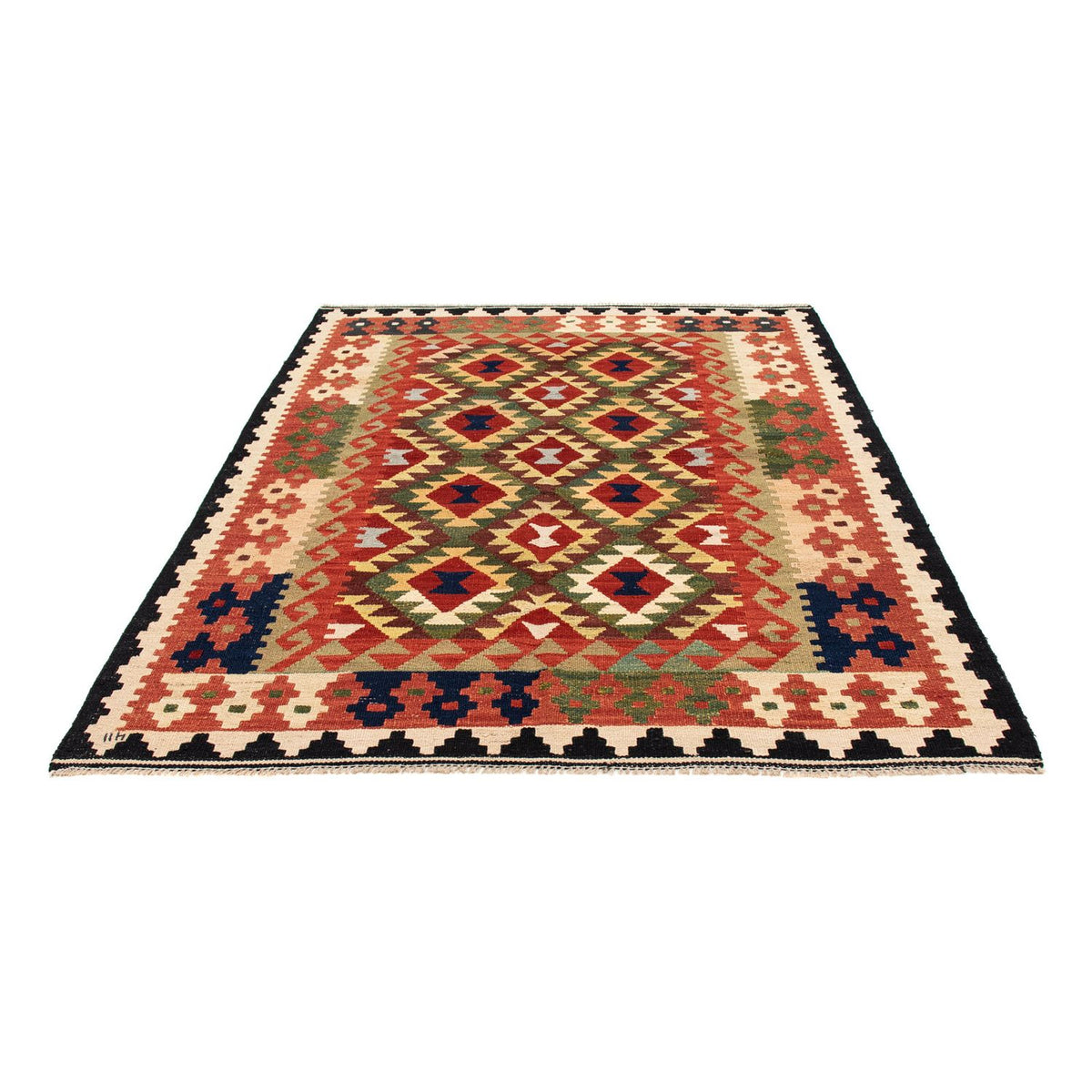 Tapis Kelim - Splash - 176 x 155 cm - multicolore
