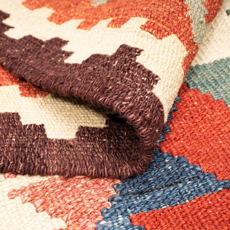 Tapis Kelim - Splash - 207 x 155 cm - multicolore