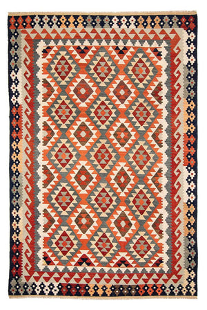 Tapis Kelim - Splash - 301 x 207 cm - multicolore