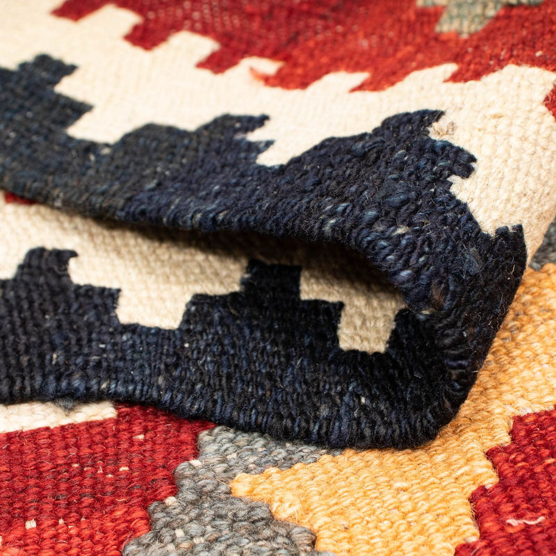 Tapis Kelim - Splash - 203 x 147 cm - multicolore