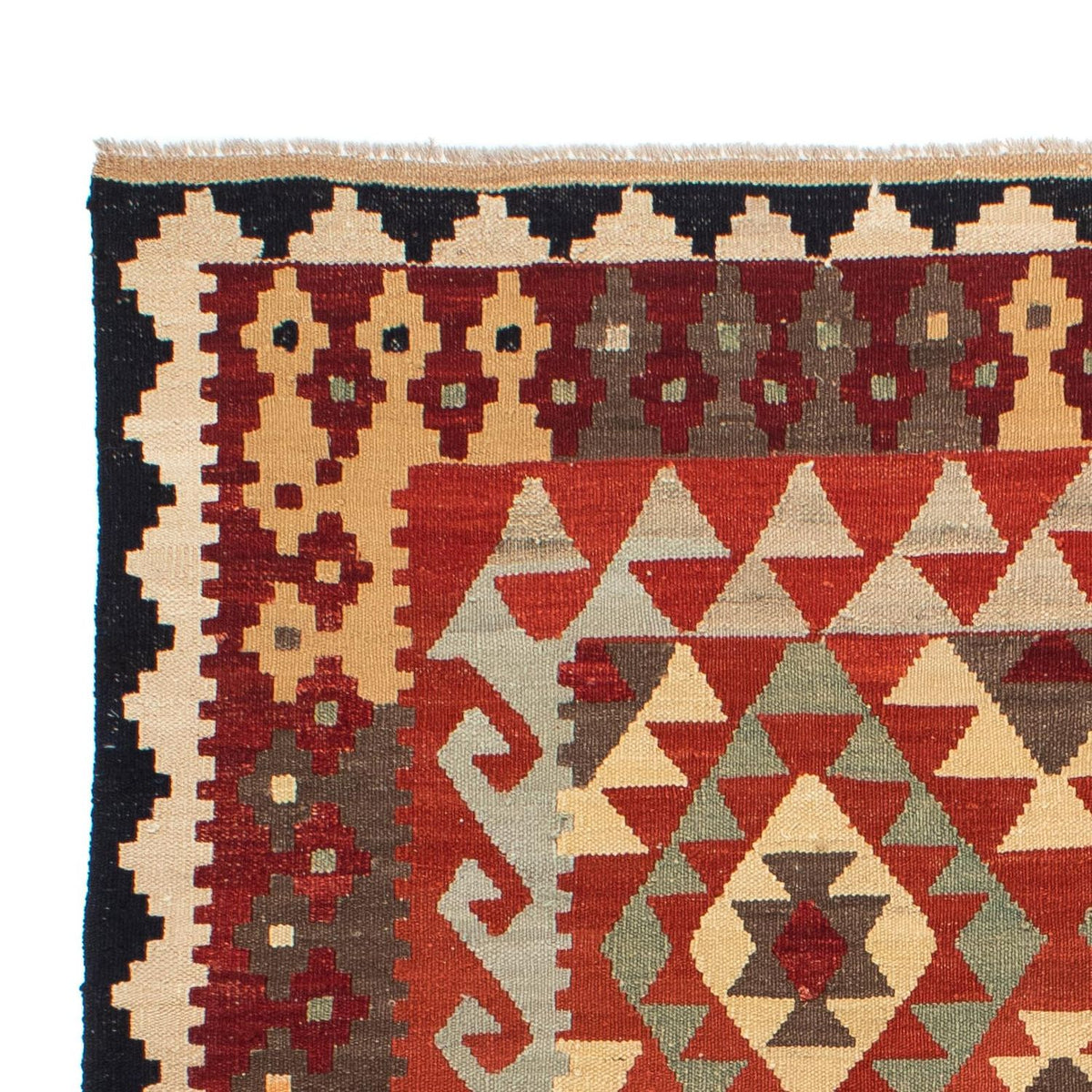 Tapis Kelim - Splash - 215 x 157 cm - multicolore