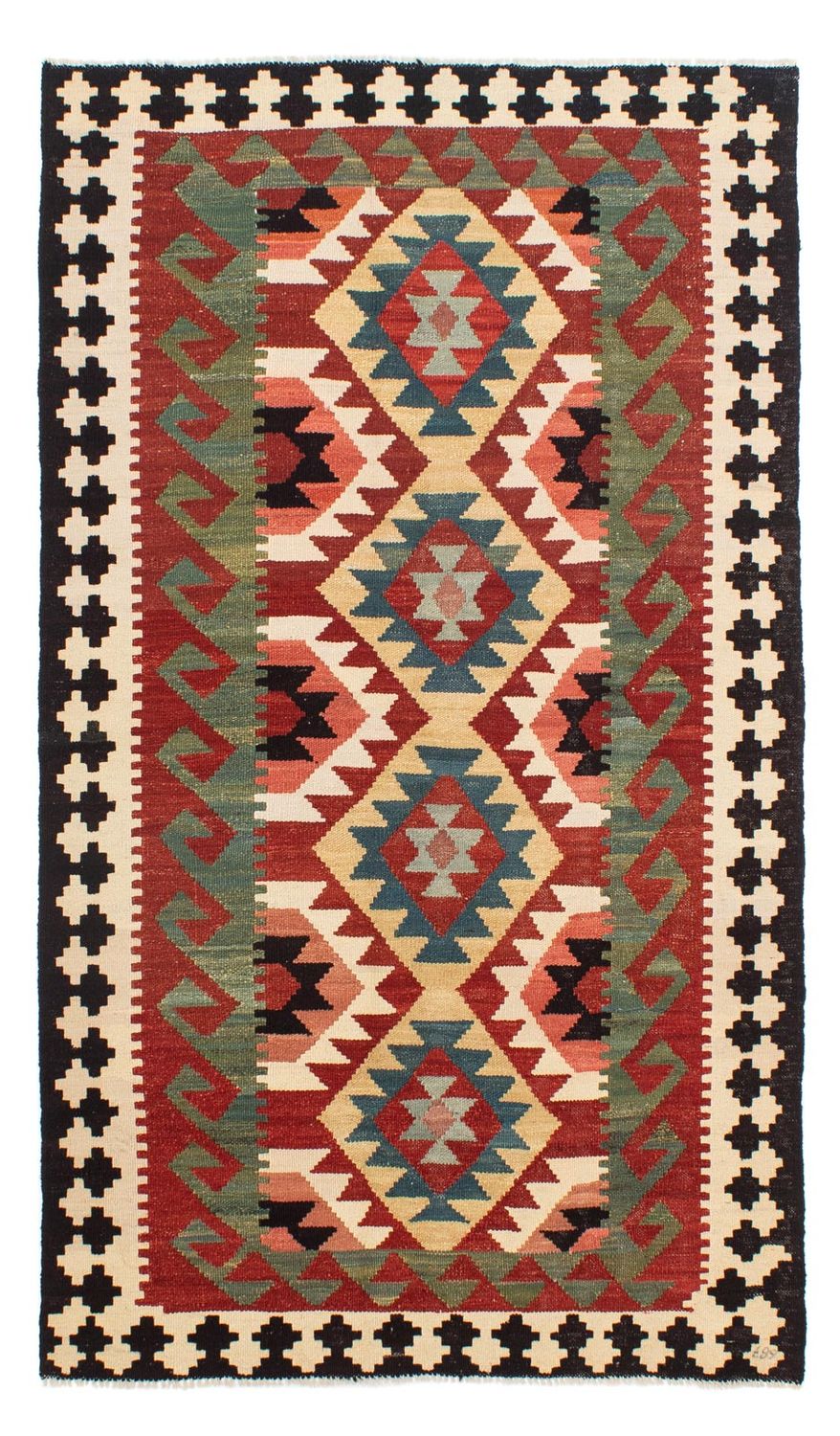 Tapis de couloir Tapis Kelim - Splash - 224 x 129 cm - multicolore