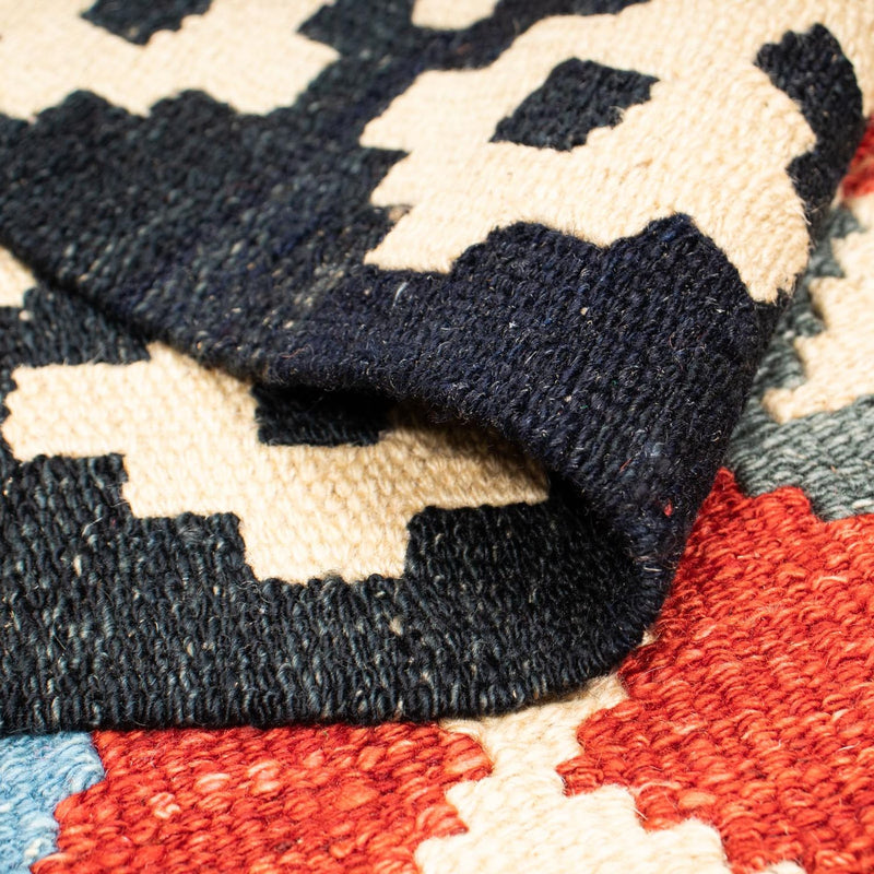 Tapis Kelim - Splash - 199 x 163 cm - multicolore