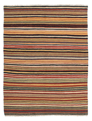 Tapis Kelim - Splash - 195 x 152 cm - multicolore