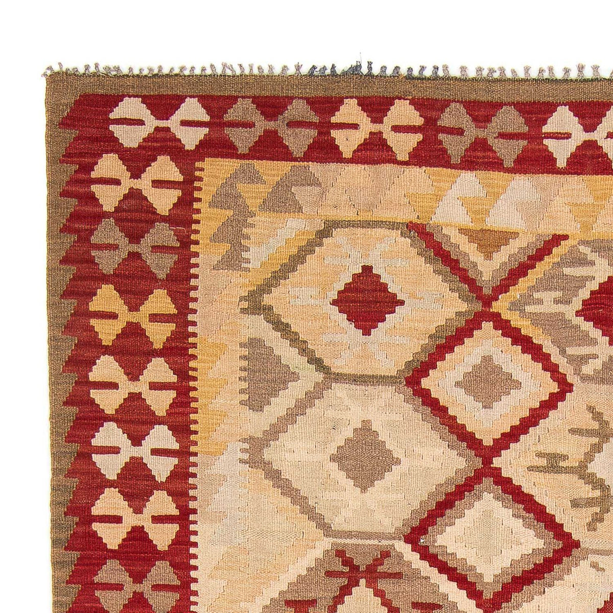 Tapis Kelim - Splash - 290 x 193 cm - beige