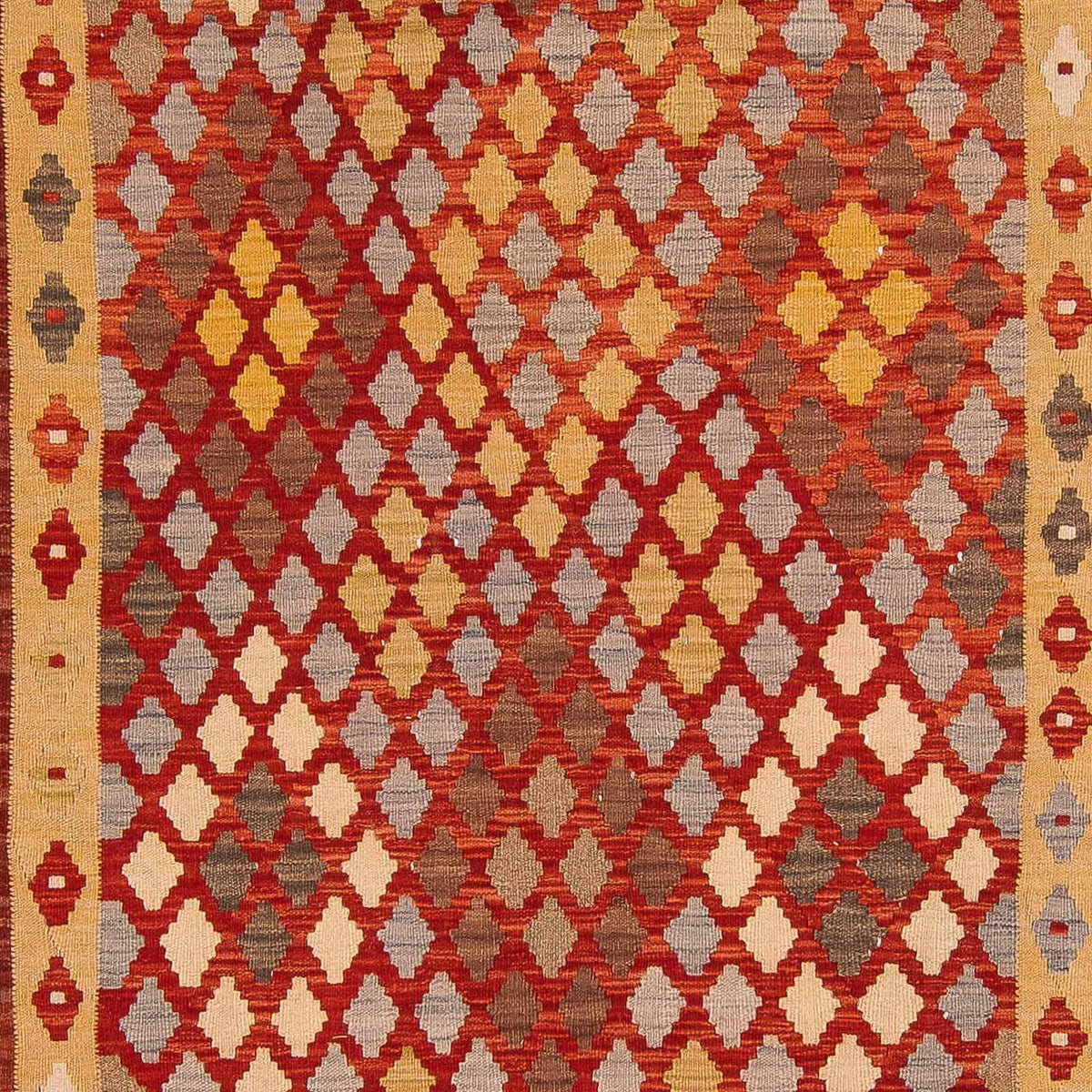 Tapis Kelim - Splash - 304 x 204 cm - multicolore