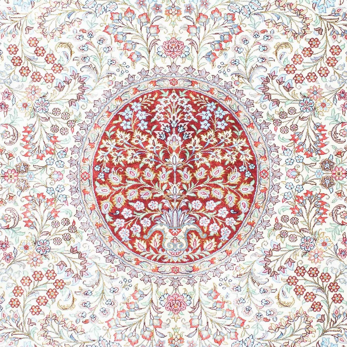 Tapis persan - Ghom - 158 x 103 cm - beige