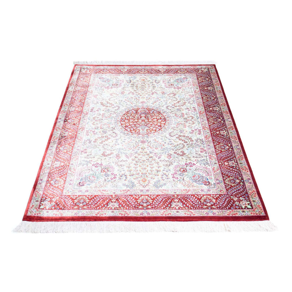 Tapis persan - Ghom - 158 x 103 cm - beige
