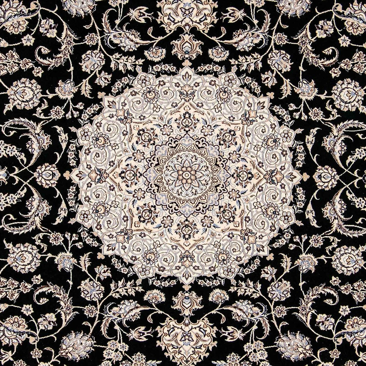 Tapis persan - Nain - Premium - 304 x 215 cm - bleu foncé