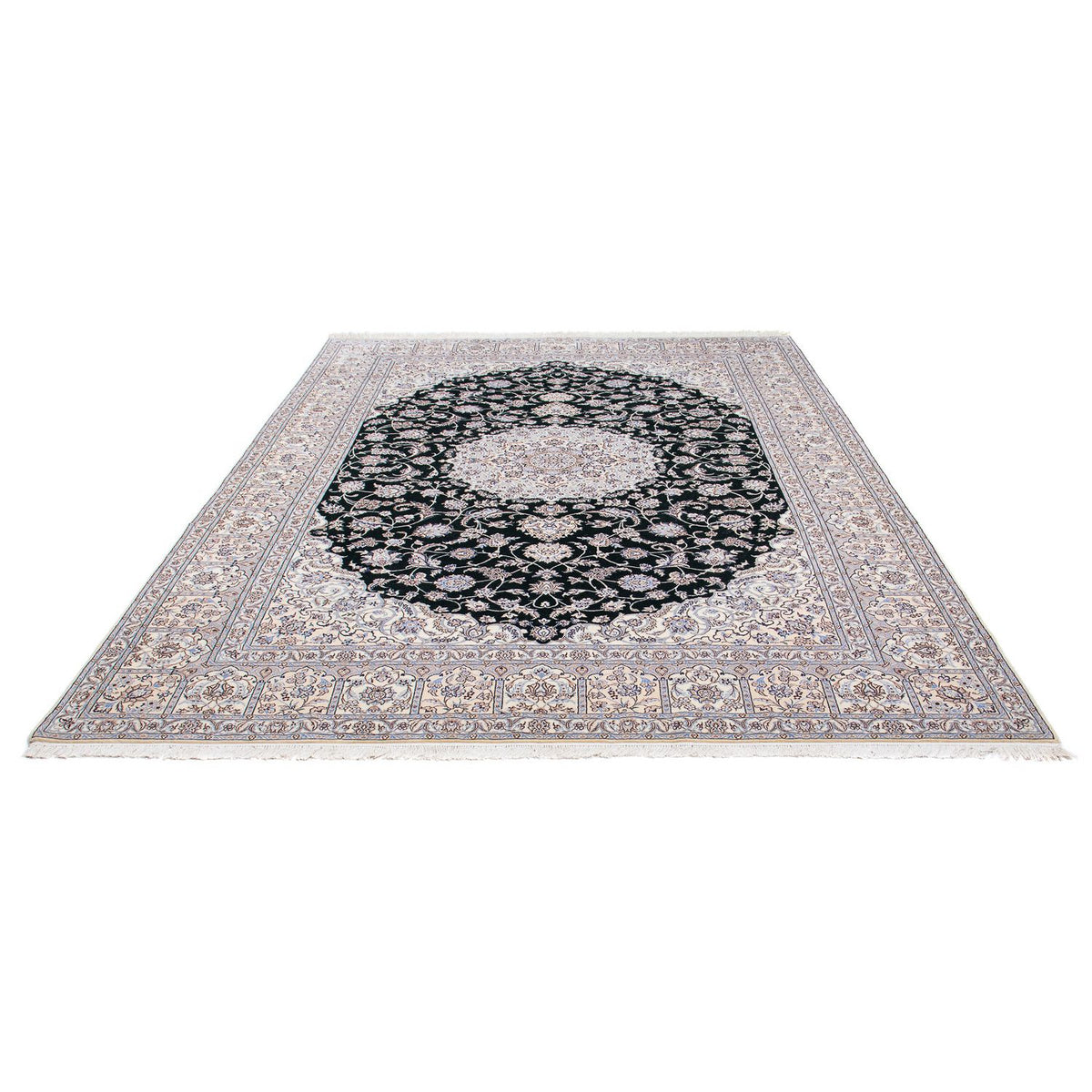 Tapis persan - Nain - Premium - 304 x 215 cm - bleu foncé