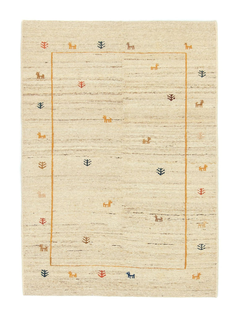 Tapis Gabbeh - Persan - 143 x 97 cm - beige