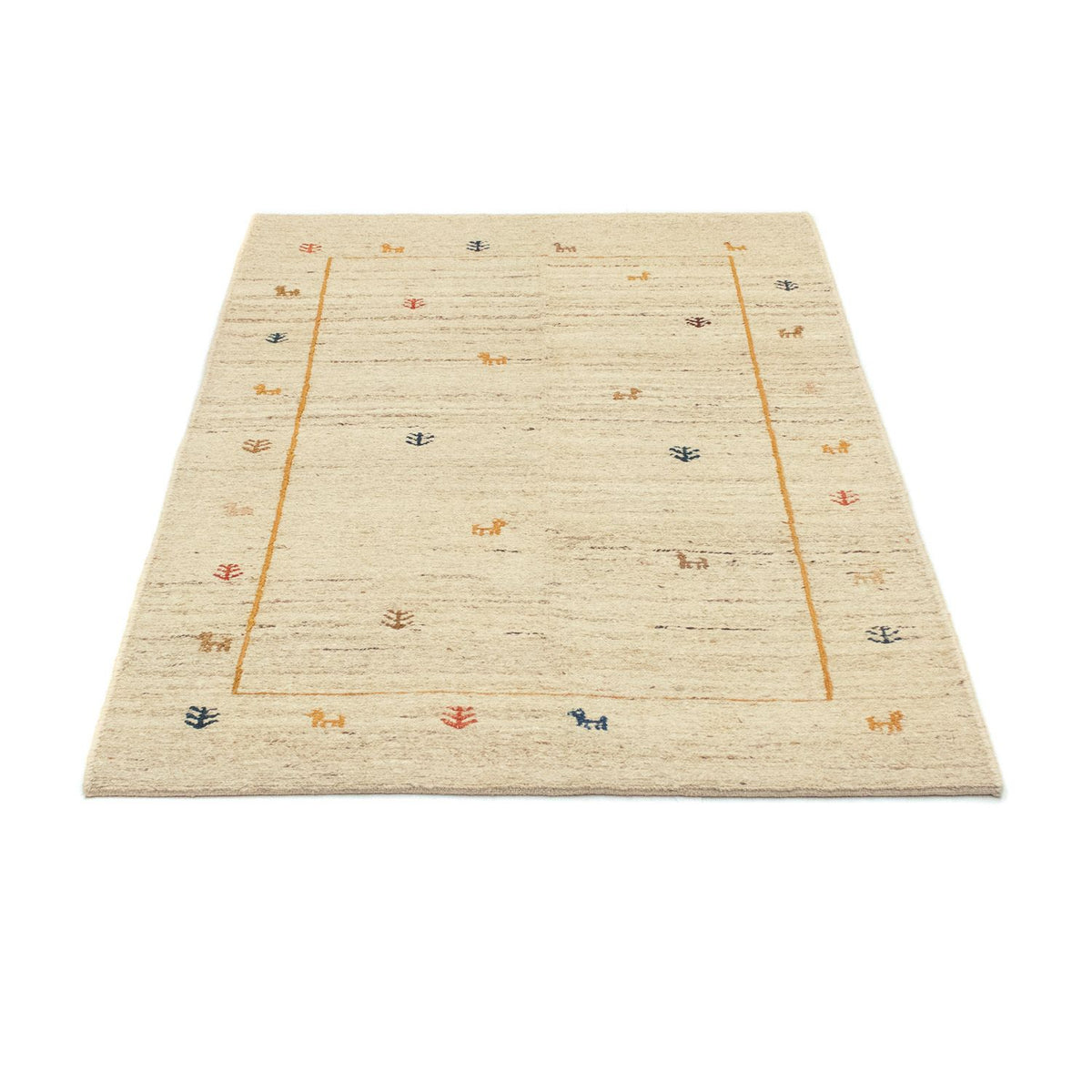 Tapis Gabbeh - Persan - 143 x 97 cm - beige