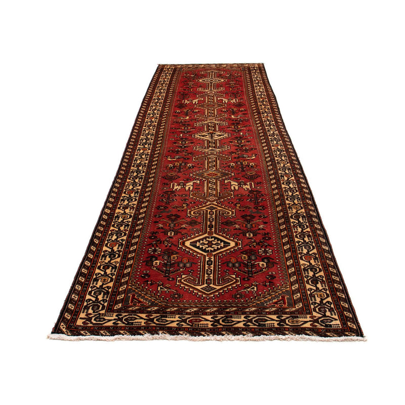 Tapis de couloir Tapis persan - Nomadic - 393 x 115 cm - rouge clair