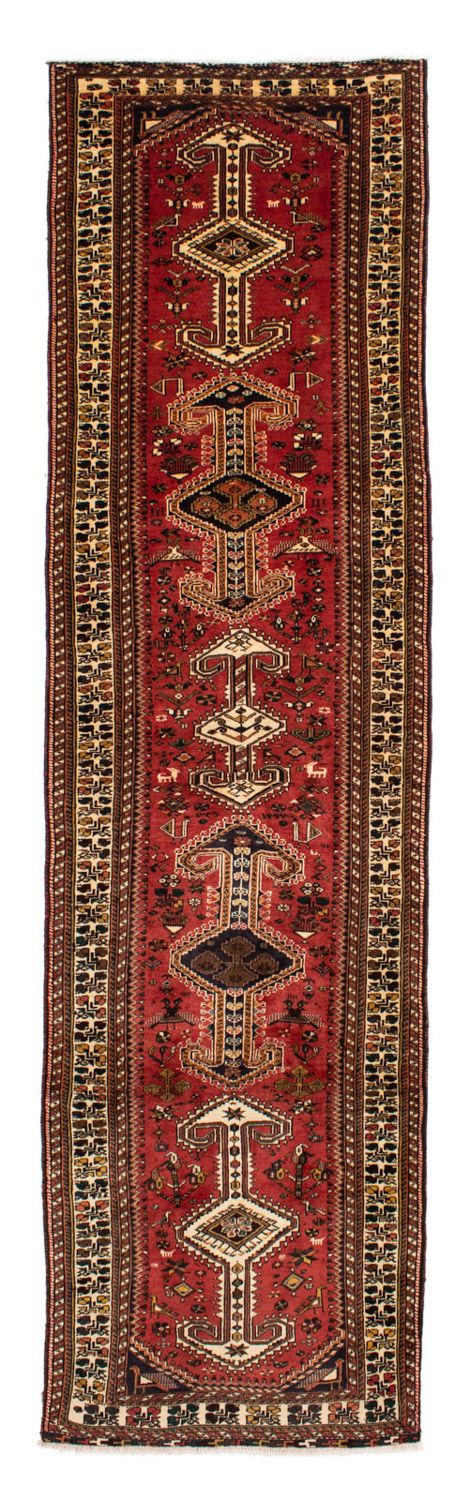 Tapis de couloir Tapis persan - Nomadic - 400 x 105 cm - rouge