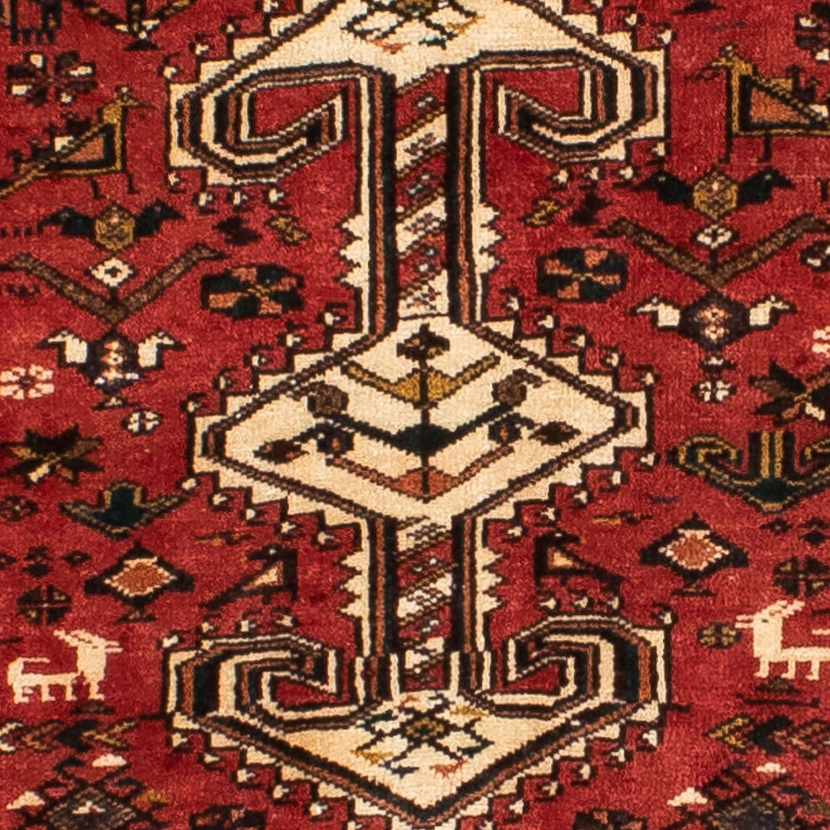 Tapis de couloir Tapis persan - Nomadic - 400 x 105 cm - rouge