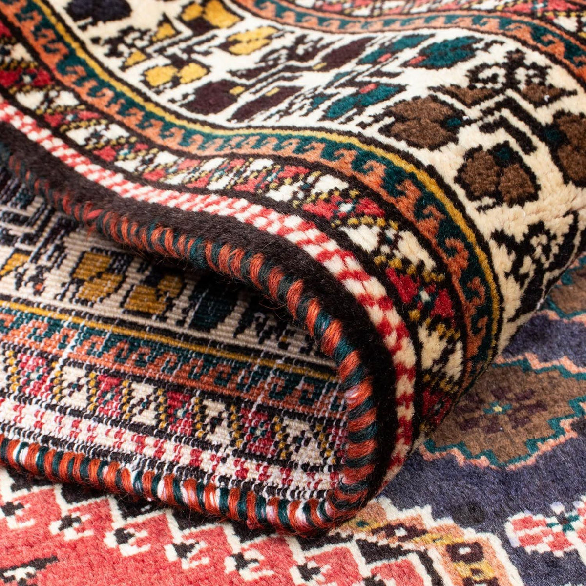 Tapis de couloir Tapis persan - Nomadic - 400 x 105 cm - rouge