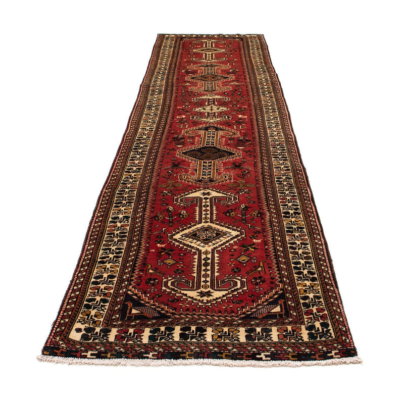 Tapis de couloir Tapis persan - Nomadic - 400 x 105 cm - rouge