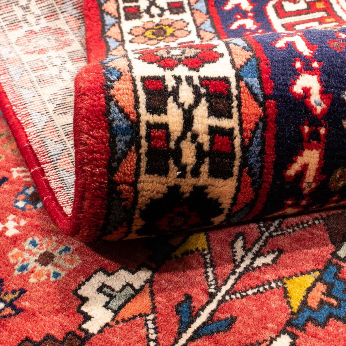 Tapis de couloir Tapis persan - Nomadic - 190 x 103 cm - rouge