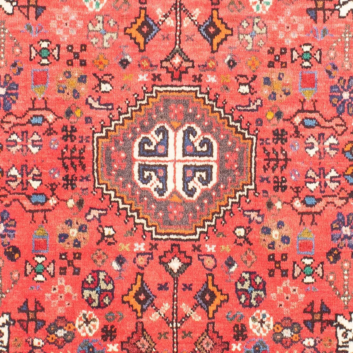 Tapis persan - Nomadic - 143 x 108 cm - rouge clair