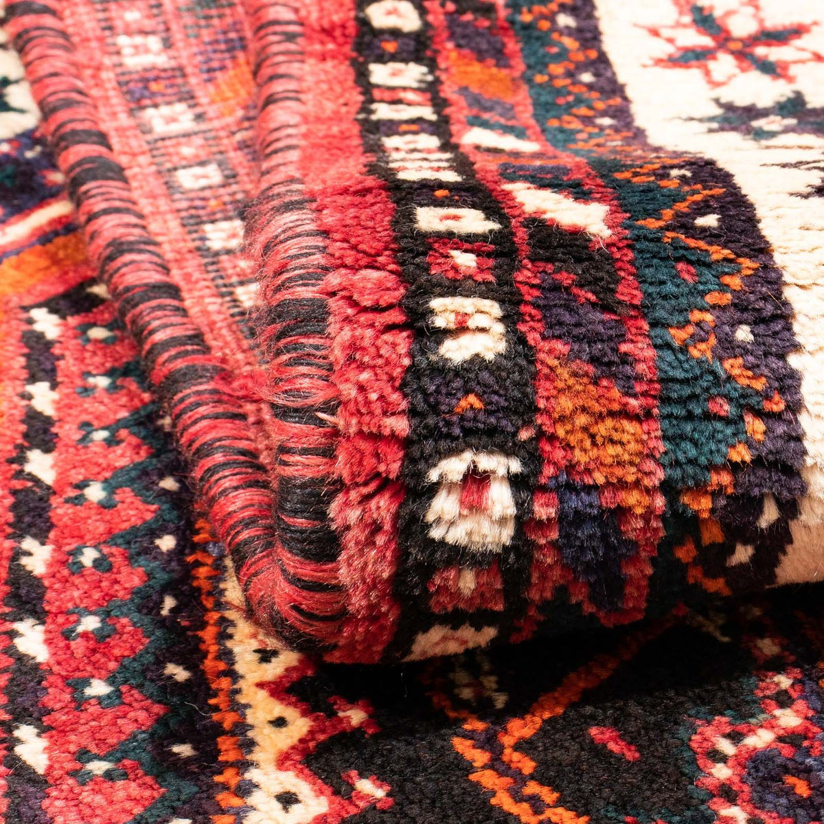 Tapis persan - Nomadic - 155 x 110 cm - rouge