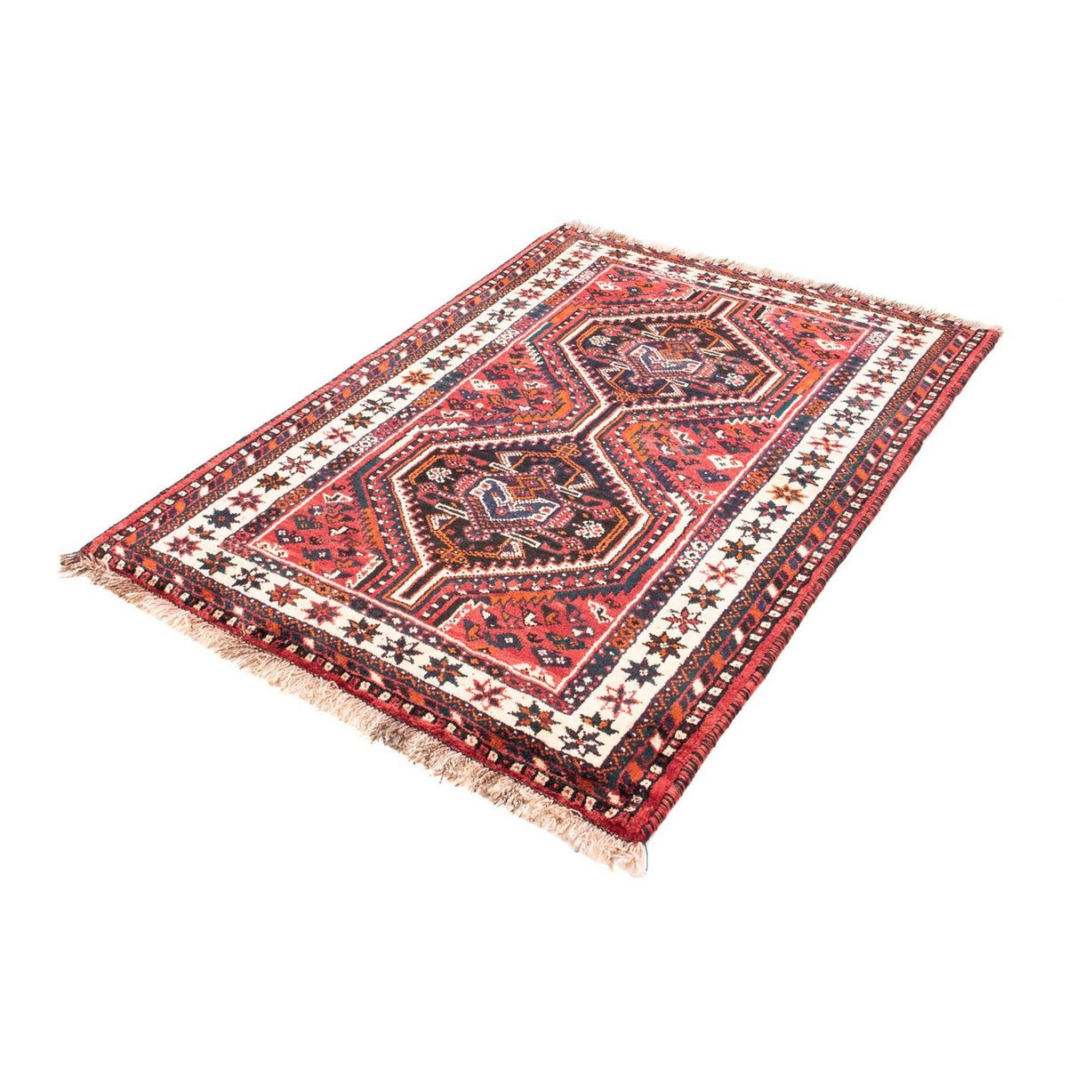 Tapis persan - Nomadic - 155 x 110 cm - rouge
