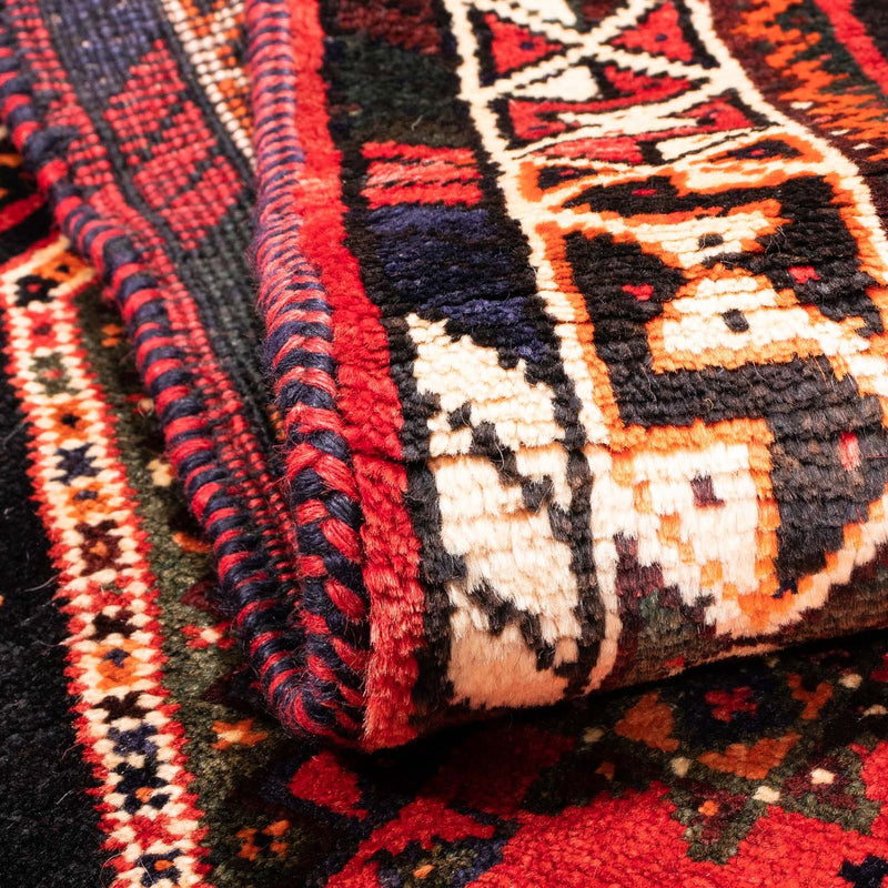 Tapis persan - Nomadic - 160 x 110 cm - rouge foncé