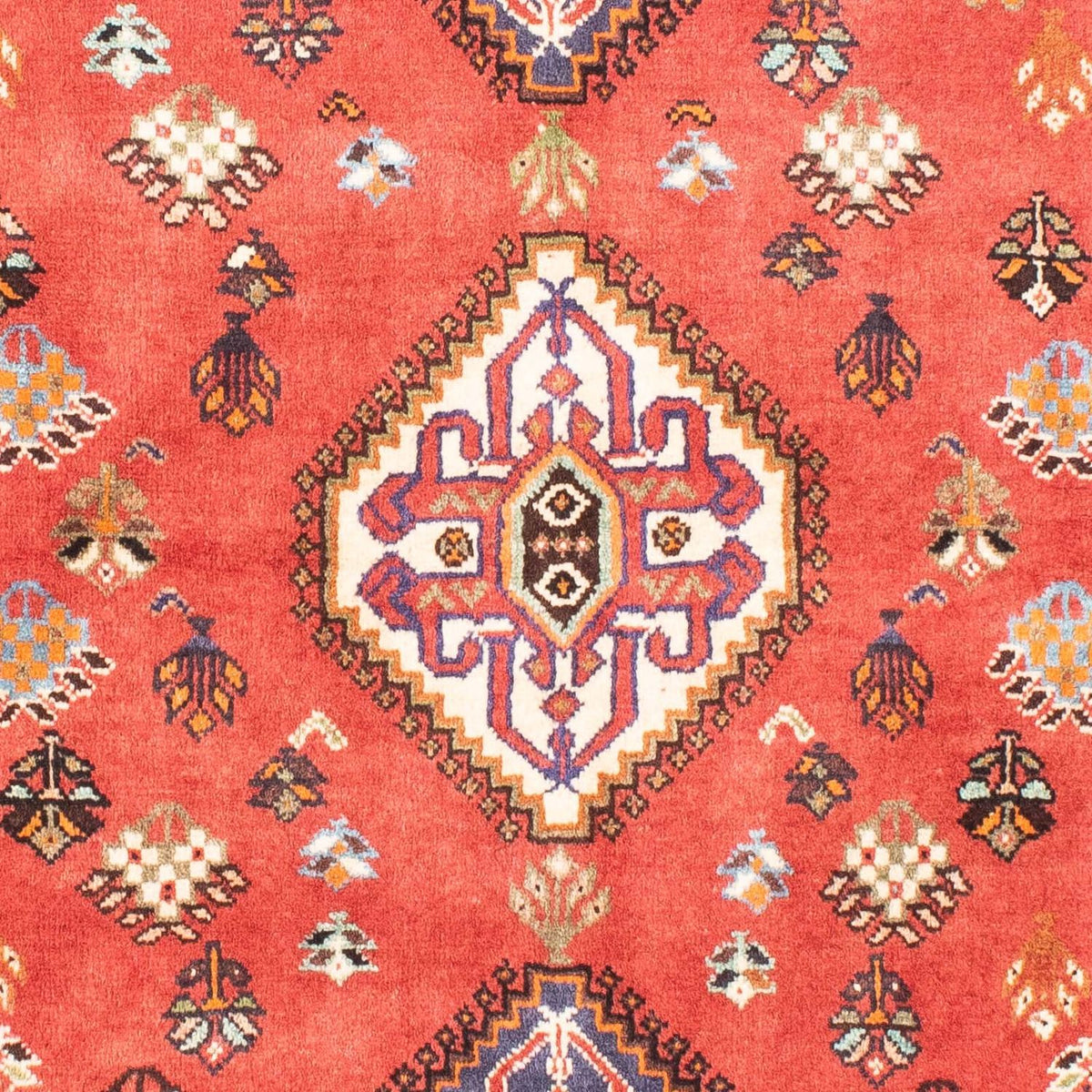 Tapis persan - Nomadic - 157 x 115 cm - rouge clair