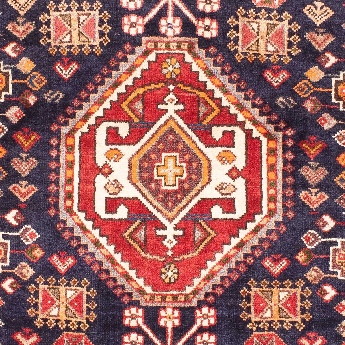 Tapis persan - Nomadic - 160 x 105 cm - bleu foncé