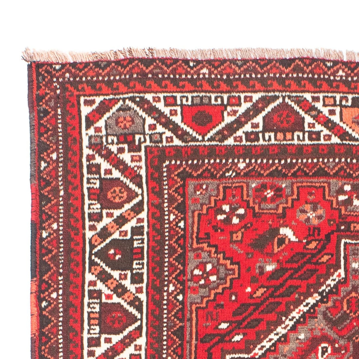 Tapis persan - Nomadic - 165 x 110 cm - rouge foncé