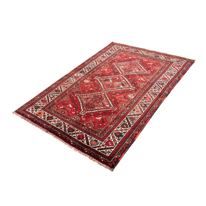 Tapis persan - Nomadic - 165 x 110 cm - rouge foncé
