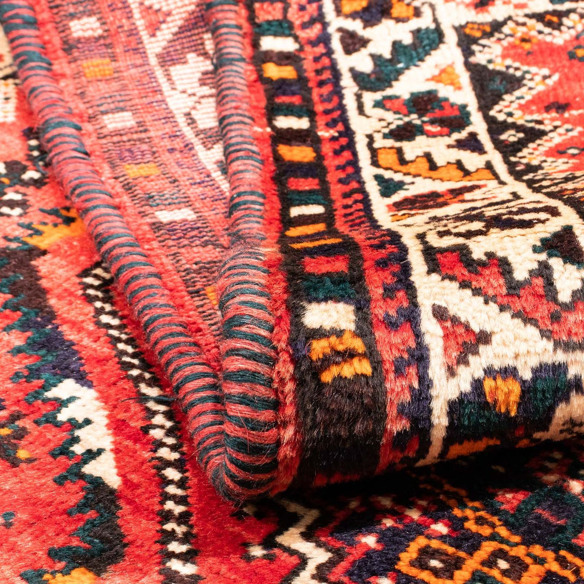 Tapis persan - Nomadic - 160 x 110 cm - rouge clair