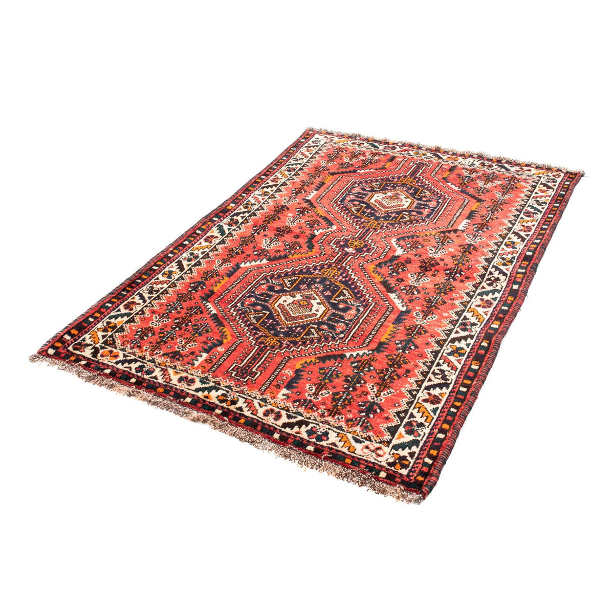 Tapis persan - Nomadic - 160 x 110 cm - rouge clair