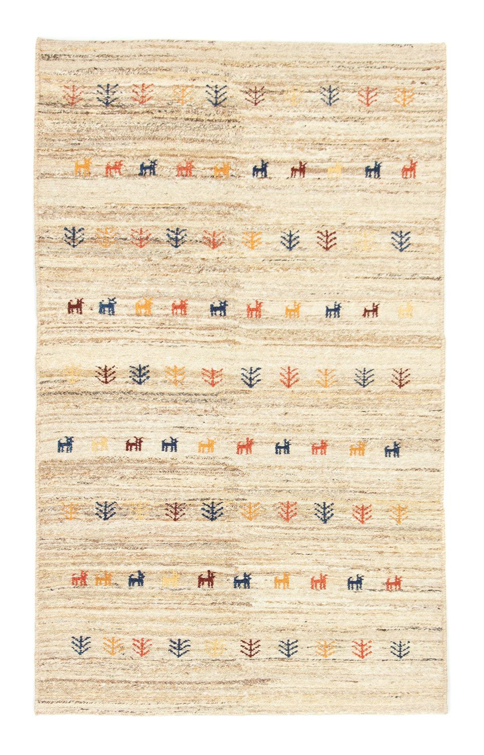 Tapis Gabbeh - Persan - 182 x 110 cm - beige