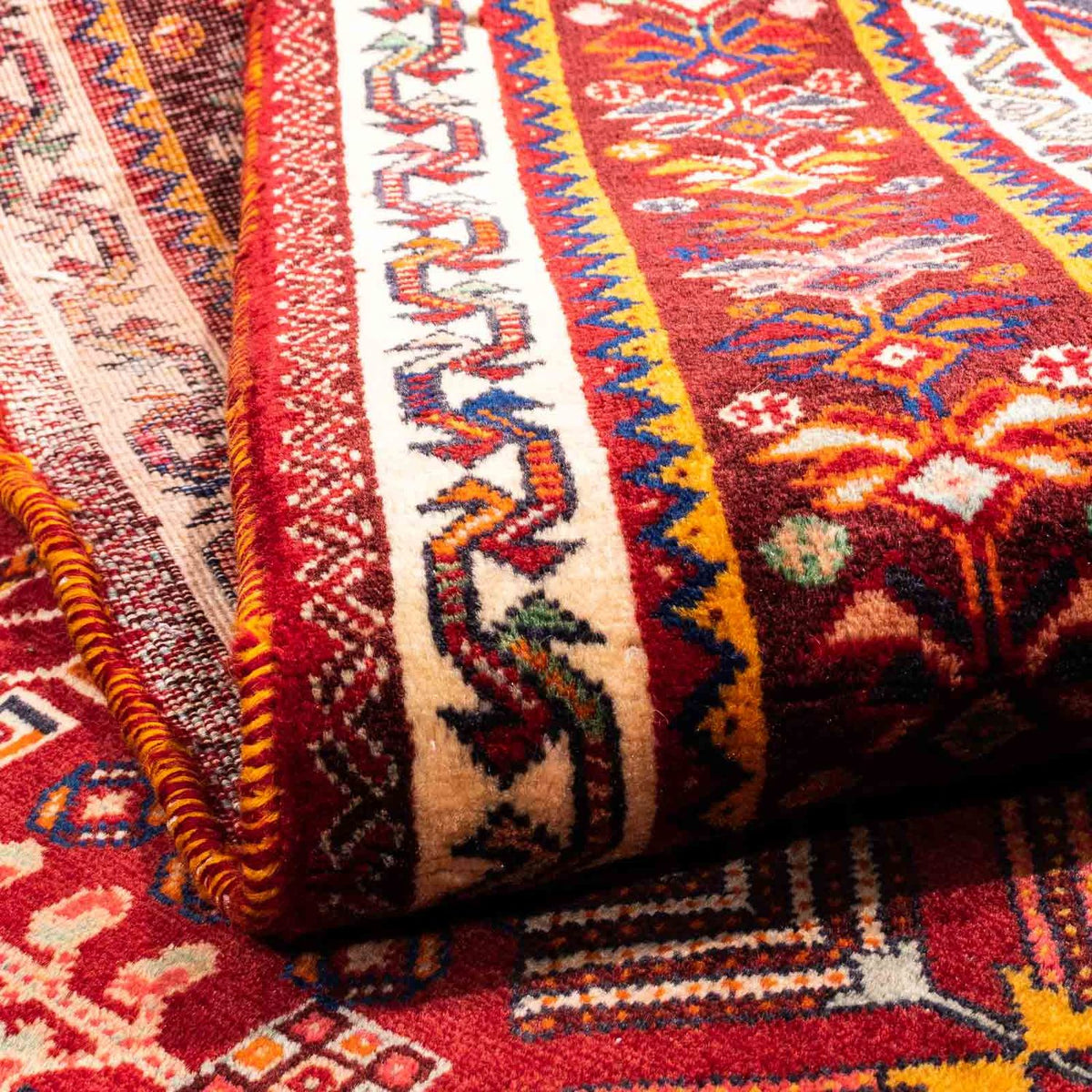 Tapis persan - Nomadic - 258 x 165 cm - rouge foncé