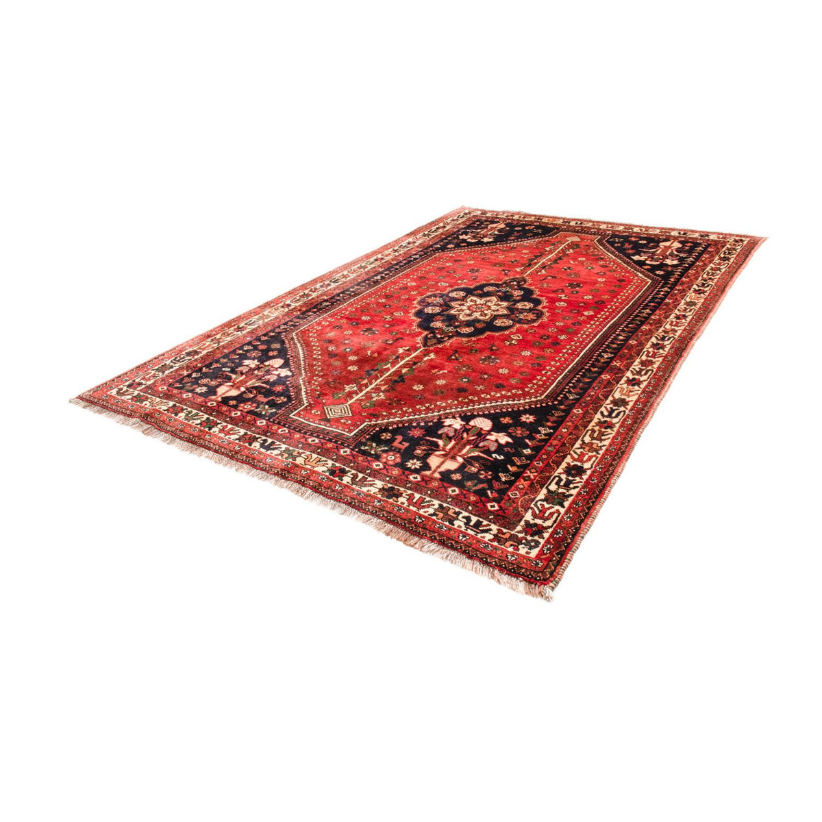 Tapis persan - Nomadic - 305 x 208 cm - rouge foncé